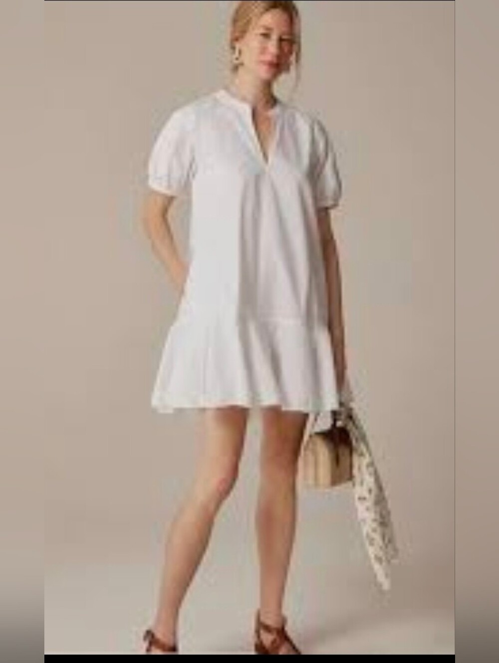 J. Crew Delilah Cotton Poplin Dress Sz Large